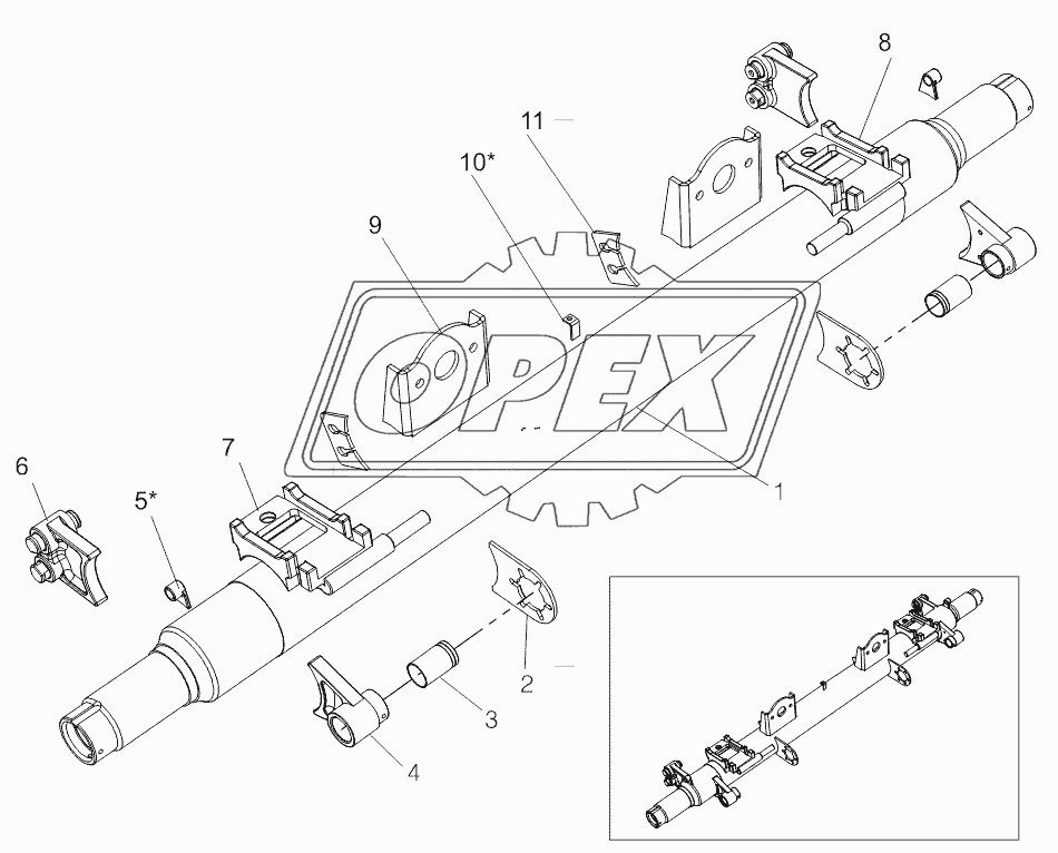 Балка оси 95235-2410090-10