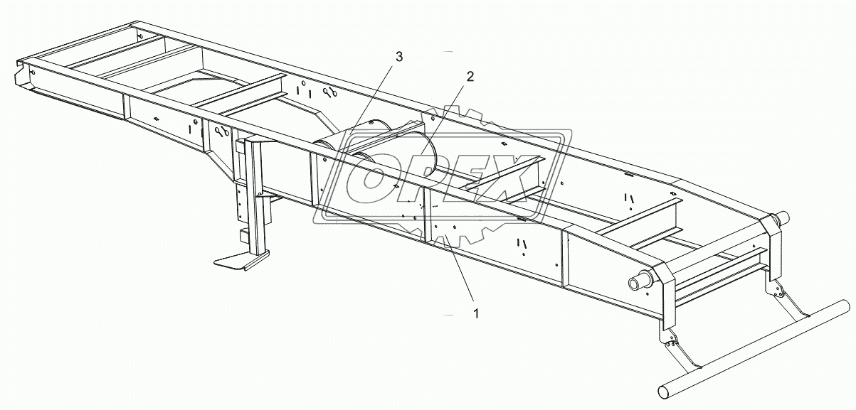 Рама полуприцепа 9523-2802020