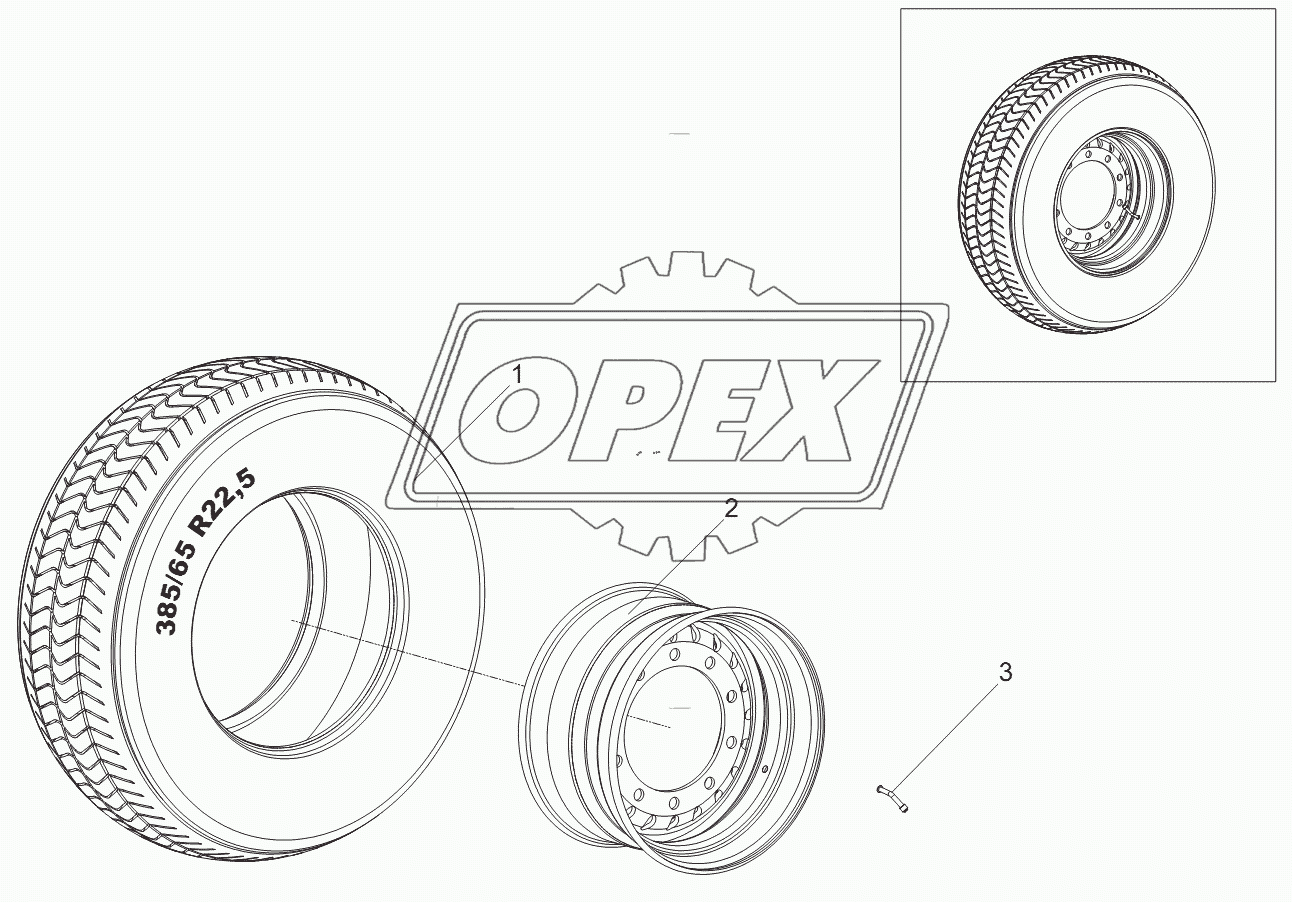 Колесо в сборе 9746-3107010