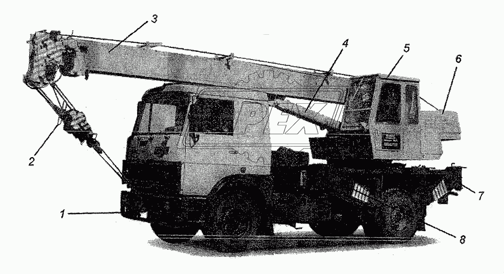 Общий вид крана КС-3577.00.000