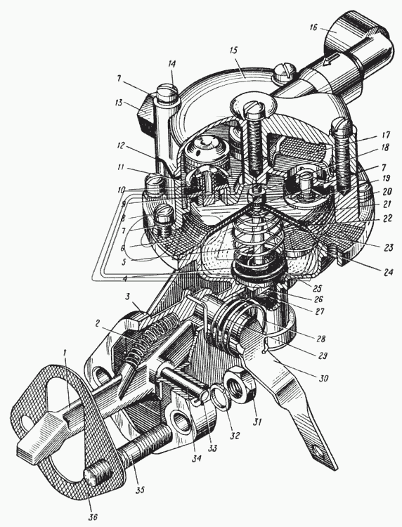 Топливный насос Б10 (Рис. 24)