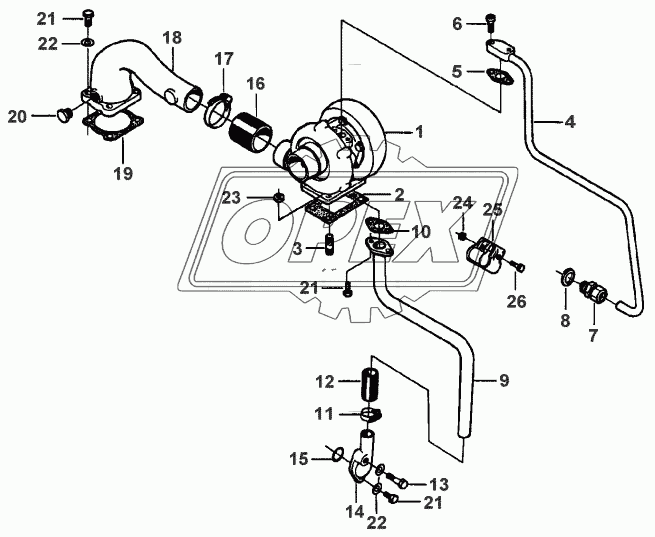 TURBOCHARGER-PIPES