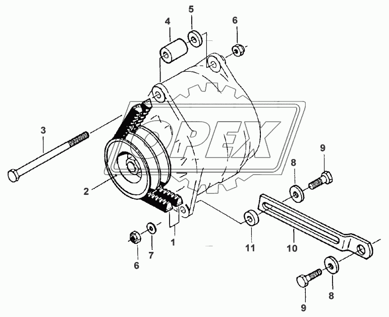 BELT TENSIONER FROM D 8595