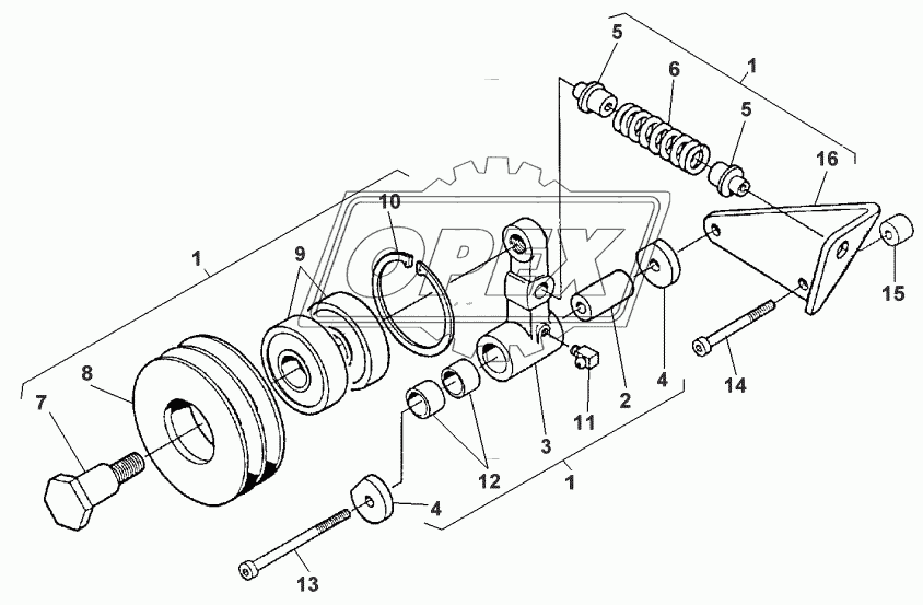 BELT TENSIONER FROM F 4360