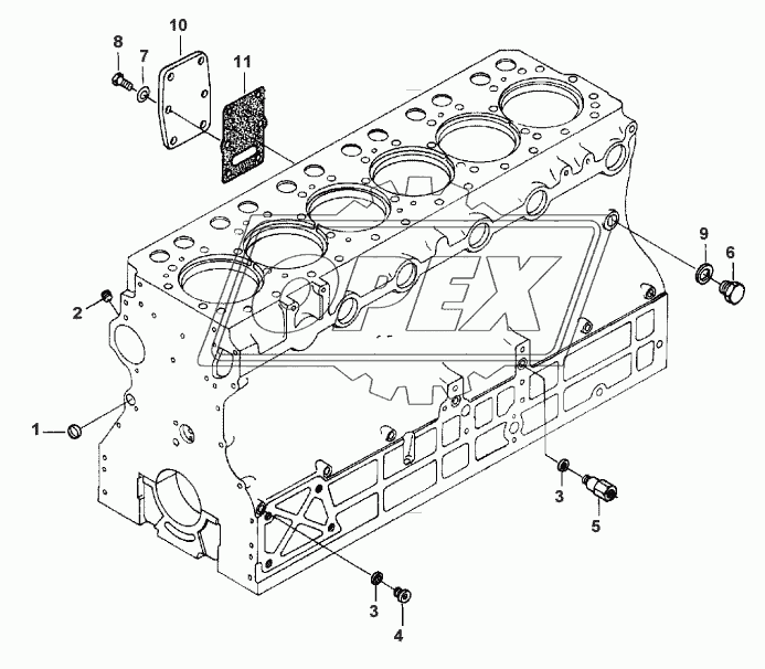 CYLINDER BLOCK - FROM D 8595