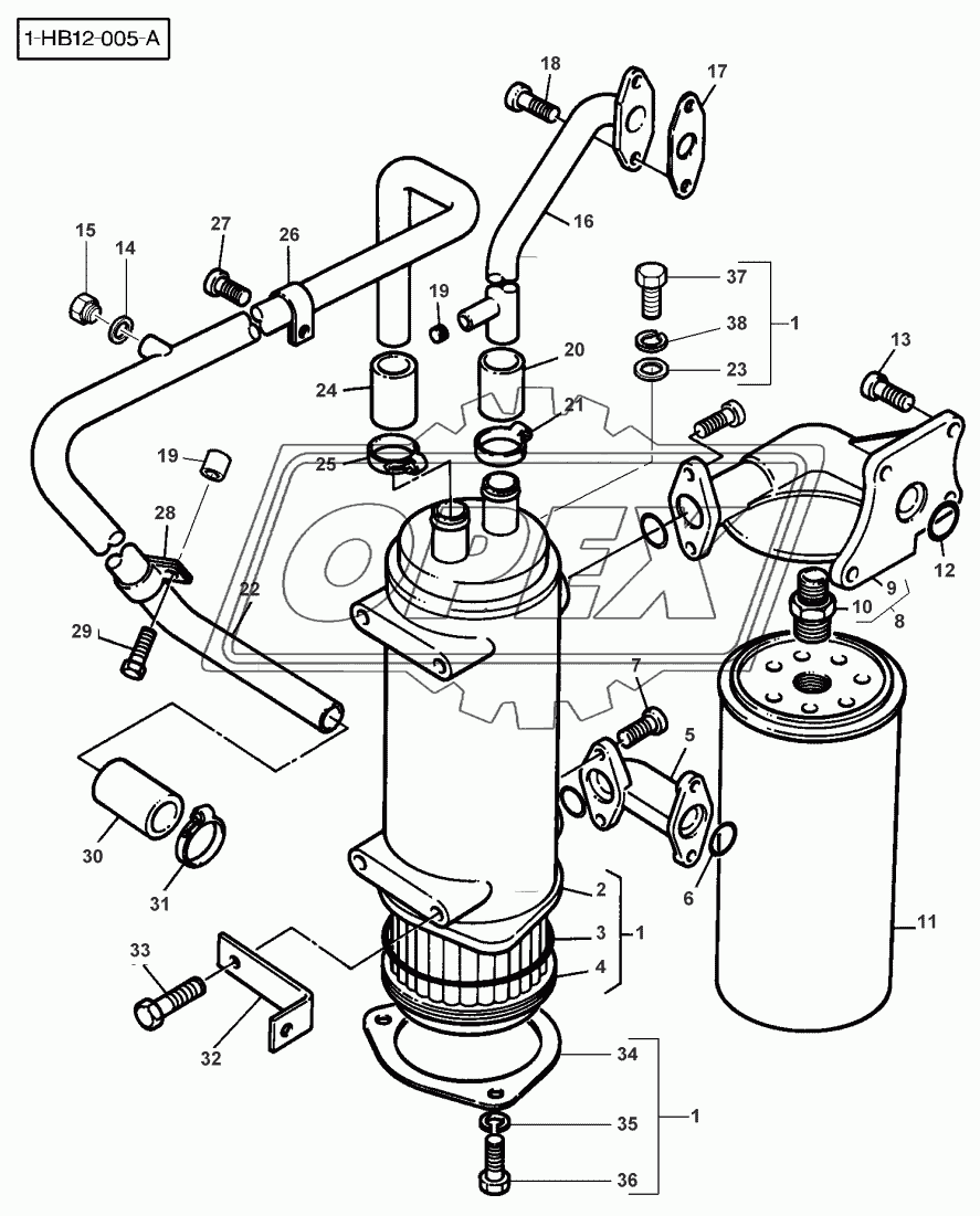 LUBRICATING OIL COOLER