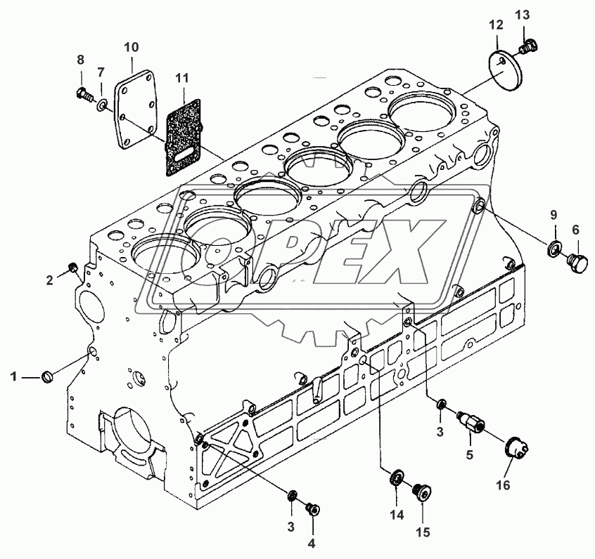 CYLINDER BLOCK - ENGINE EQUIPEMENT 12DSJL/290CH