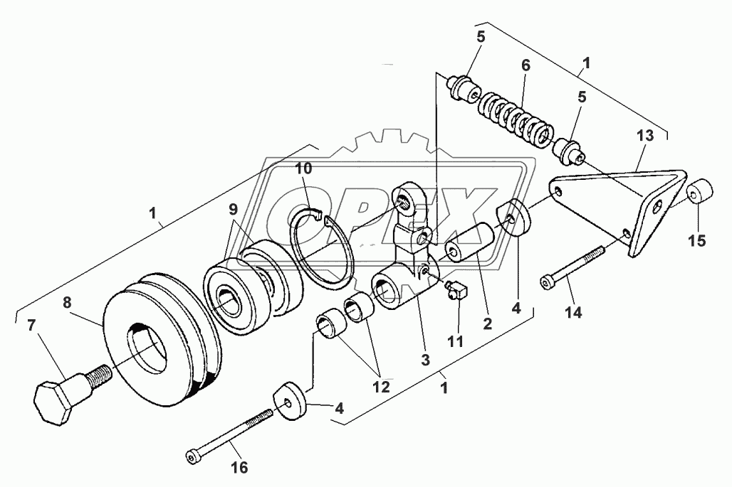 BELT TENSIONER - FROM NO F 5248