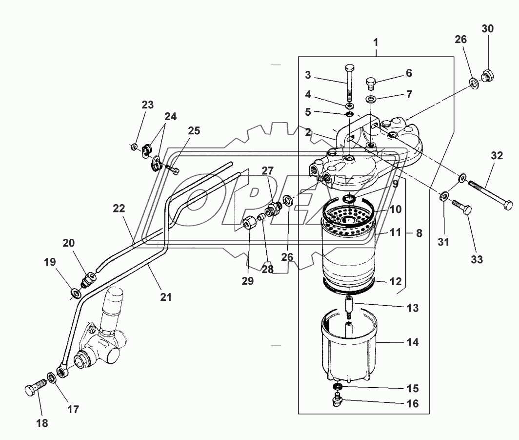 FUEL FILTER - FROM NO B 4805