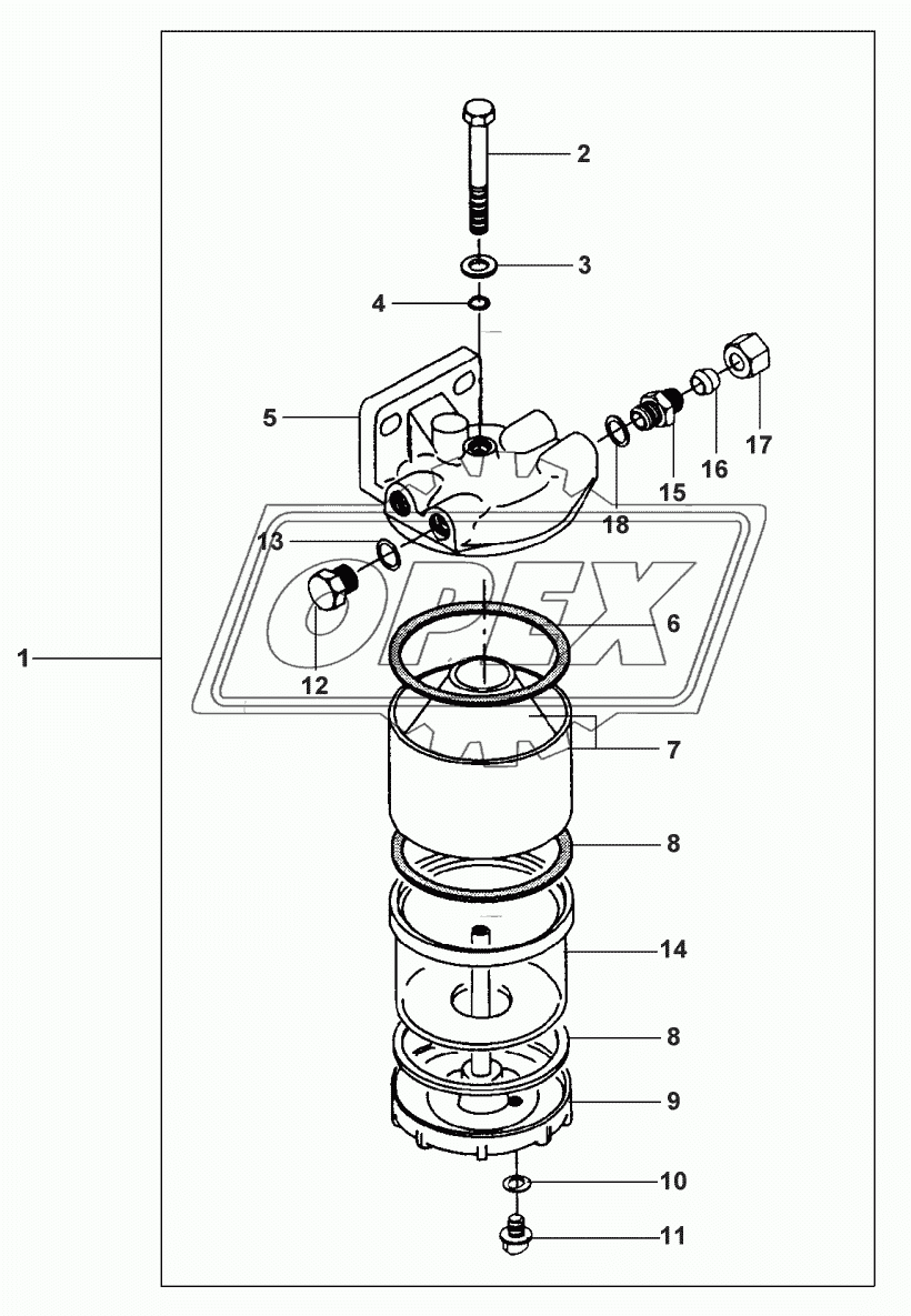 FUEL FILTER - FROM NO F 9996