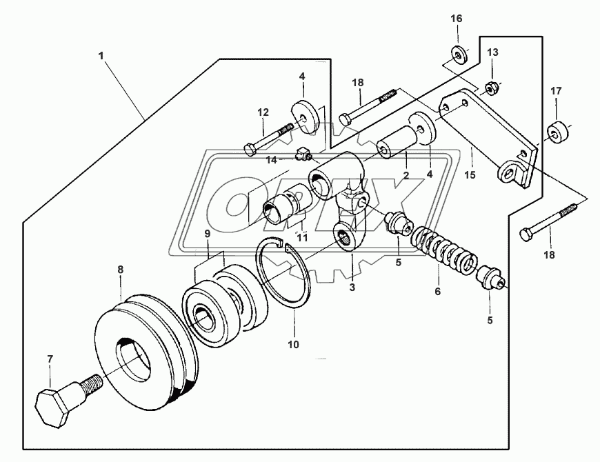 BELT TENSIONER - FROM NO F 6176