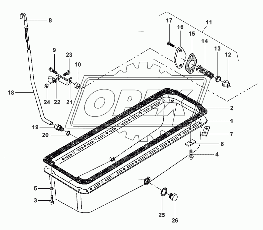 LUBRICATING OIL SUMP - FROM SERIAL NUMBER J 15892