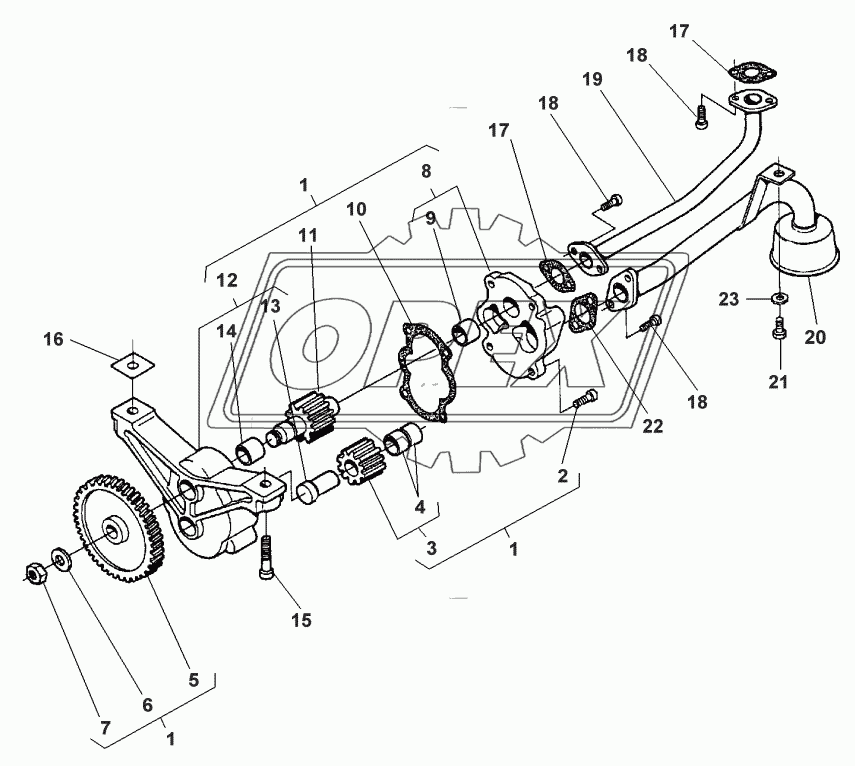 LUBRICATING OIL PUMP