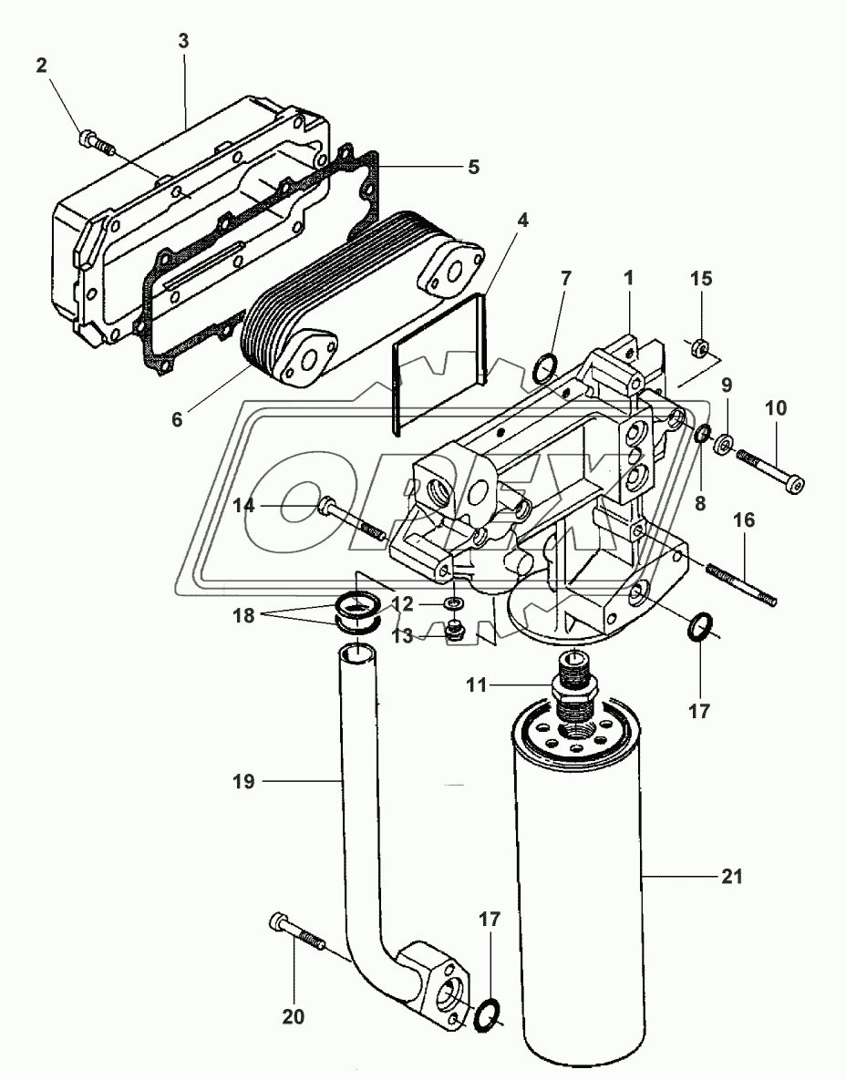 LUBRICATING OIL COOLER