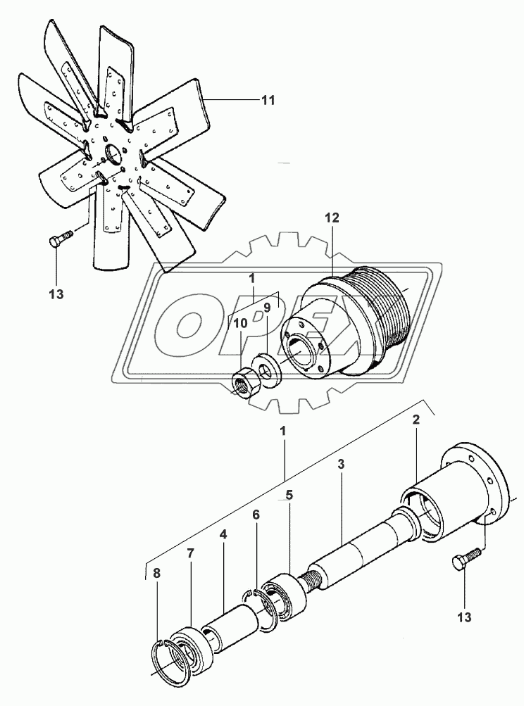 DRIVE SHAFT-FAN ENGINE