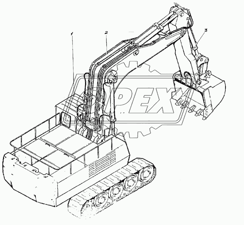 ЭО-6123-1 Экскаватор одноковшовый (обратная лопата)
