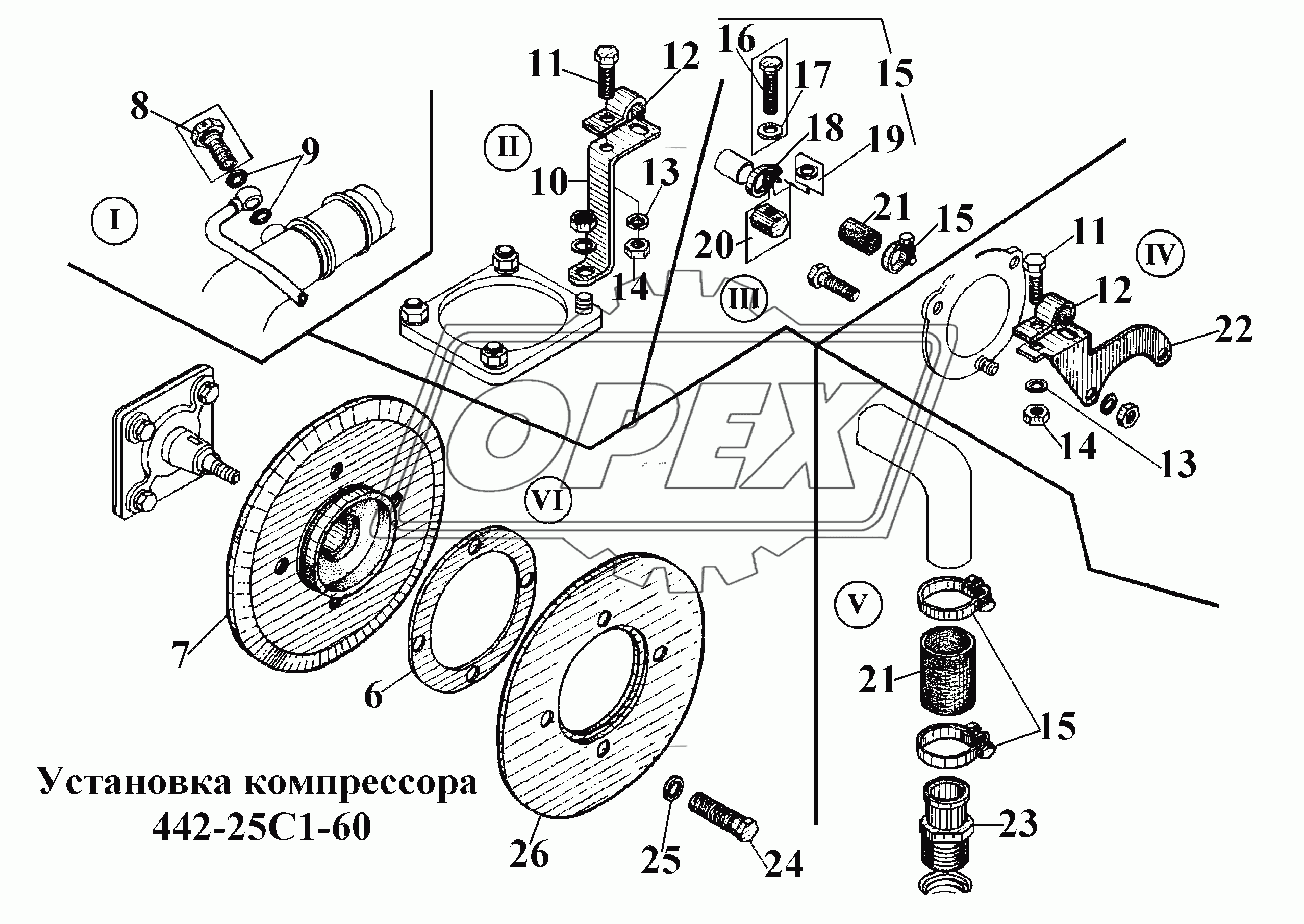 Установка компрессора 442-25С1-60 (1)