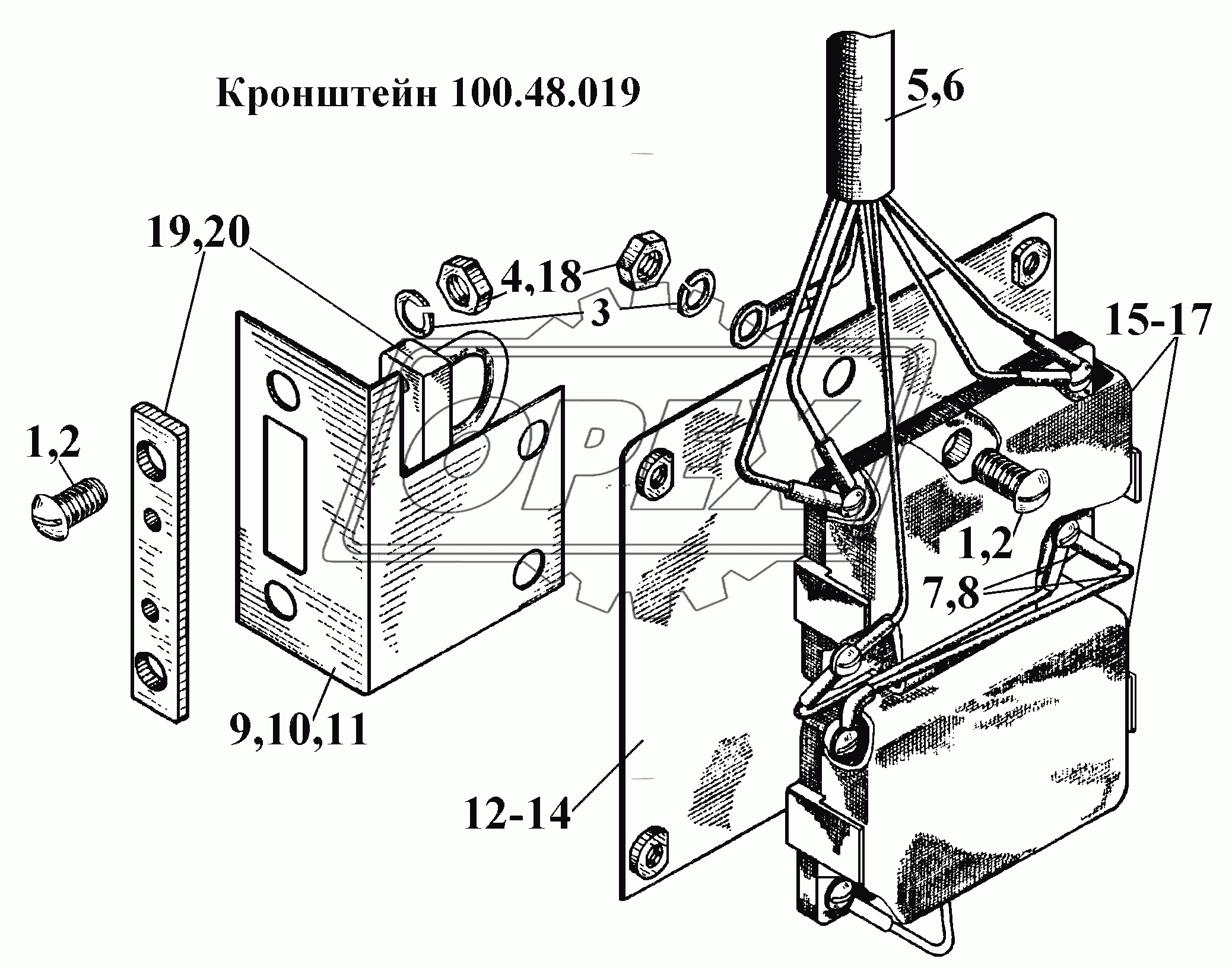 Кронштейн 100.48.019