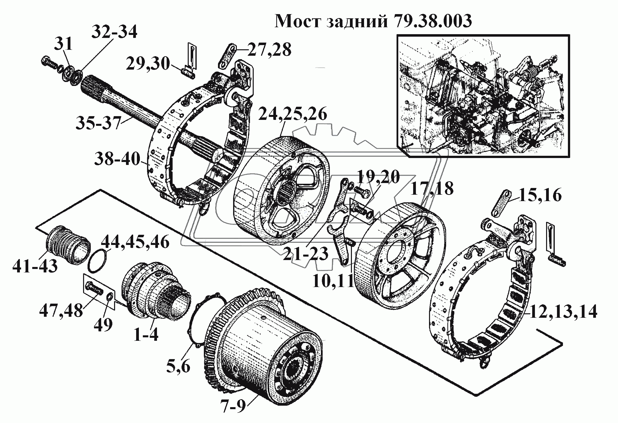 Мост задний 79.38.003 (5)