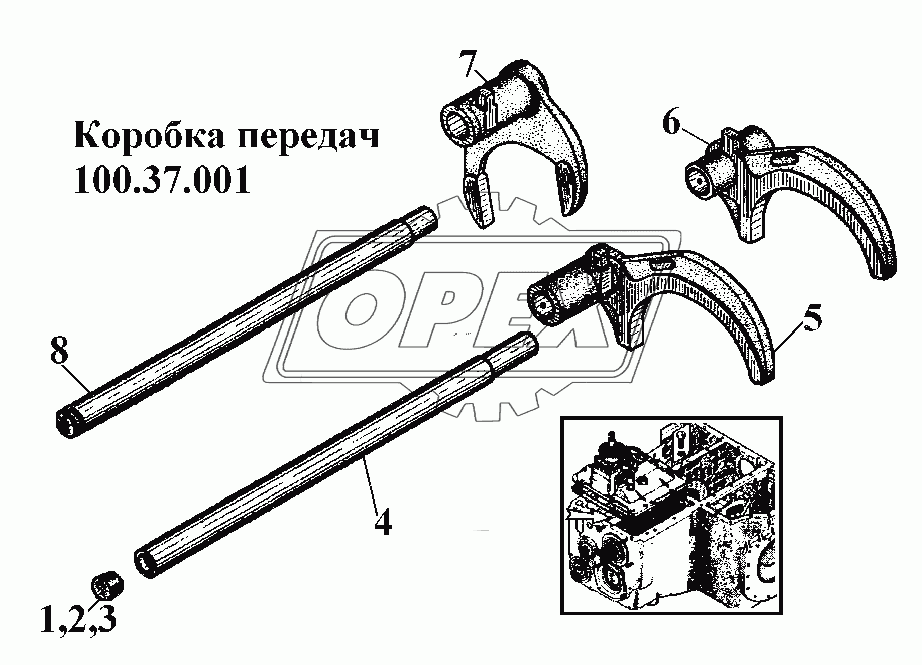 Коробка передач 100.37.001 (6)