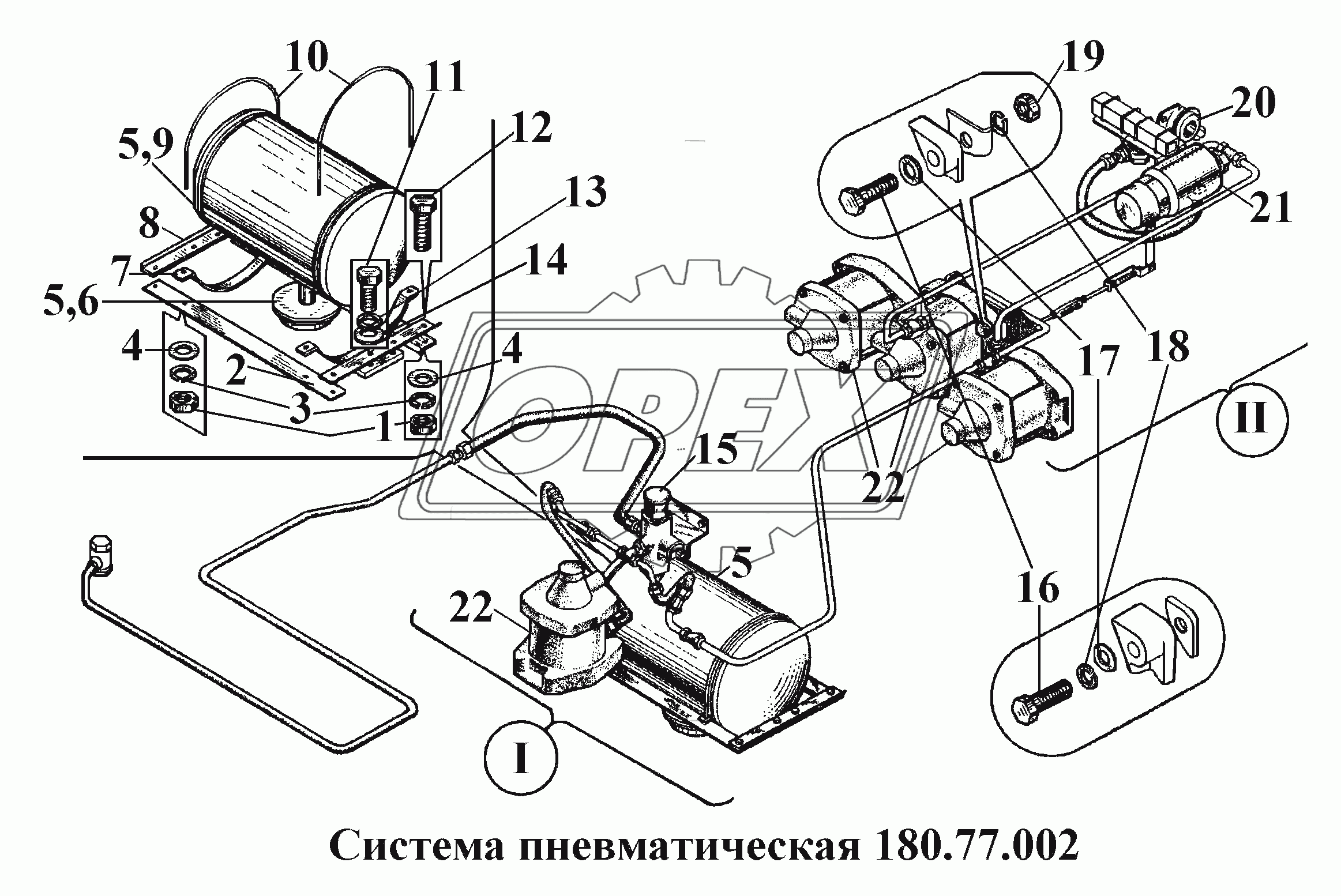 Система пневматическая 180.77.002 (1)