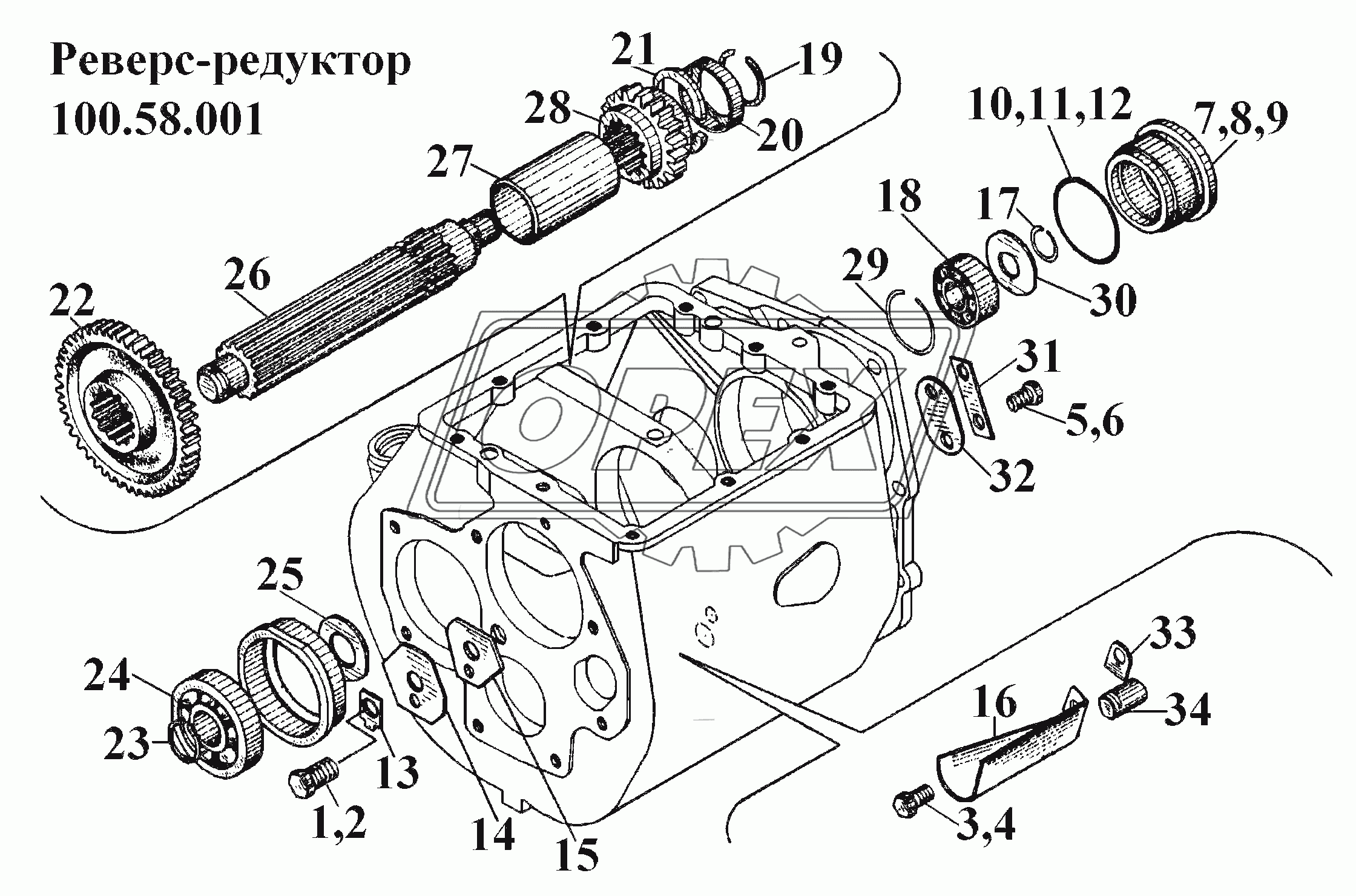 Реверс-редуктор 100.58.001 (4)