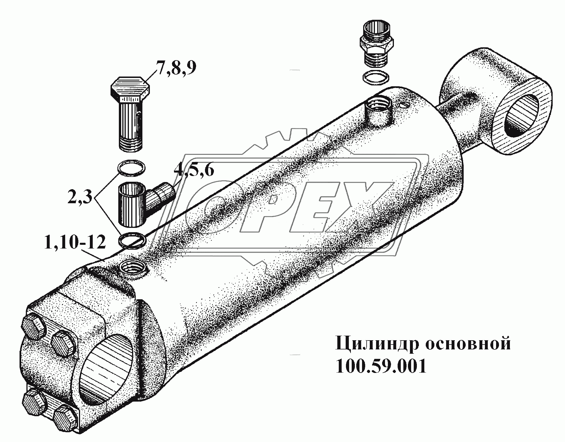 Цилиндр основной 100.59.001