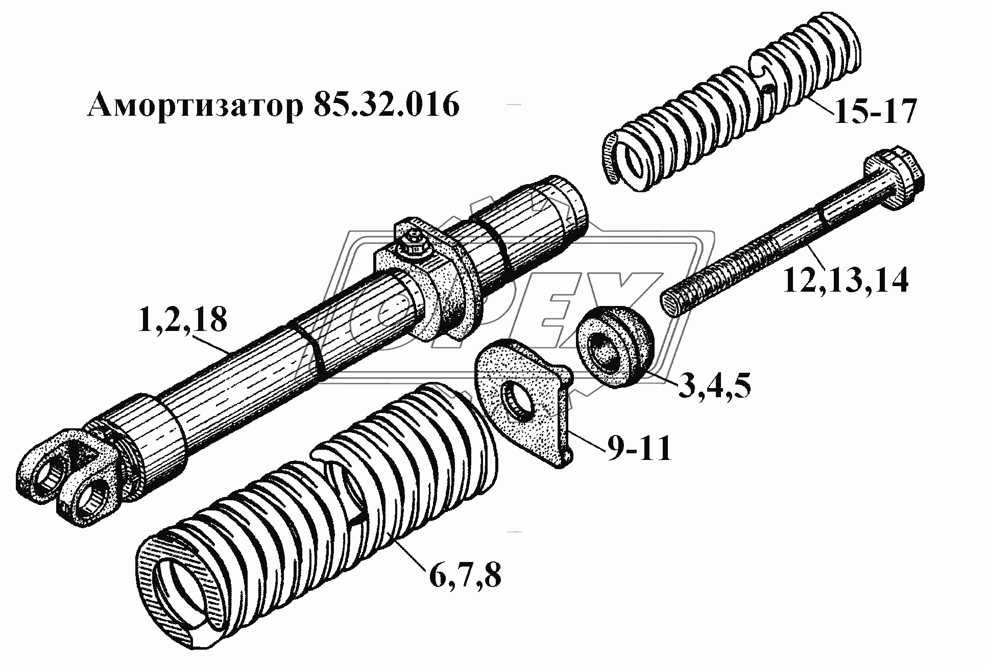 Амортизатор 85.32.016