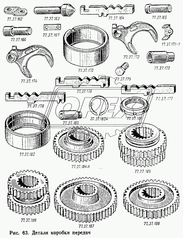 Детали коробки передач 3