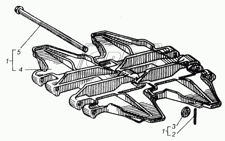 Гусеница трактора ДТ-75БВ