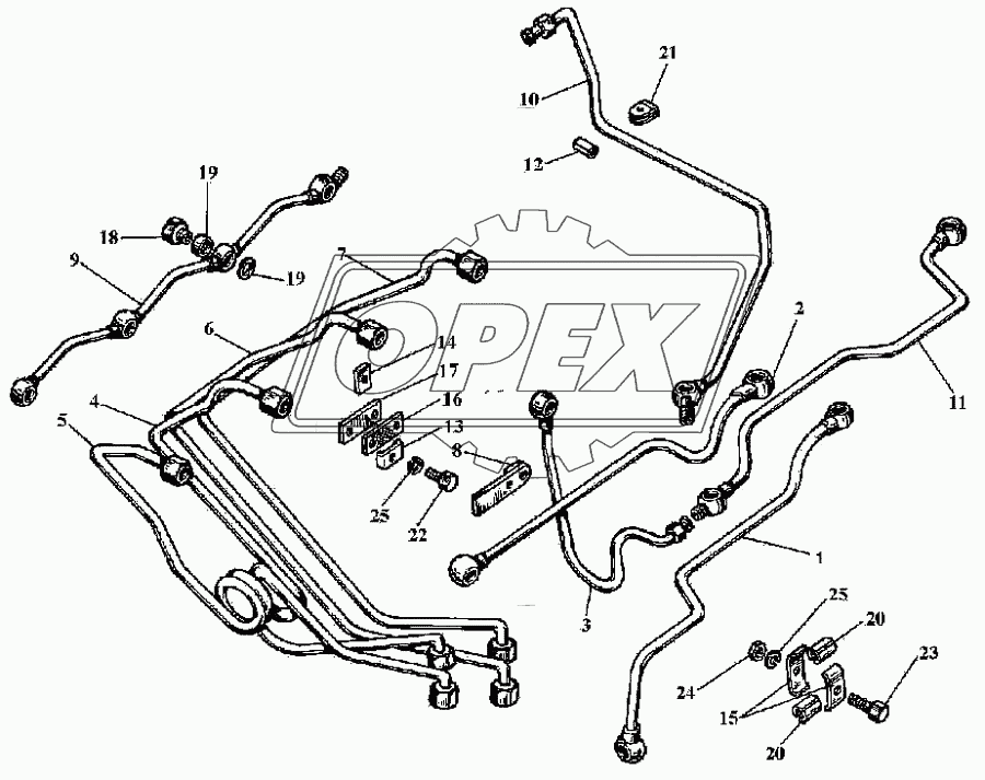 Топливопроводы (в комплектации с компрессором и без него)