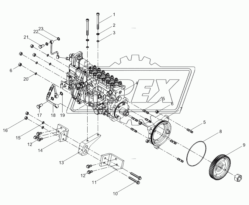 High pressure pump assembly