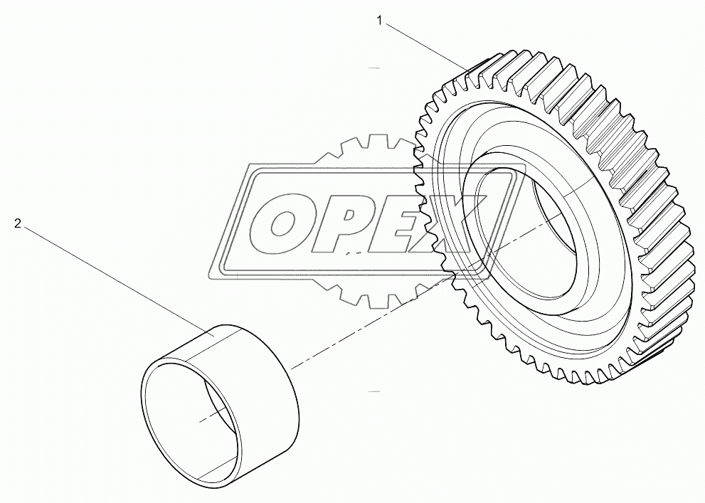 Intermediate gear assembly