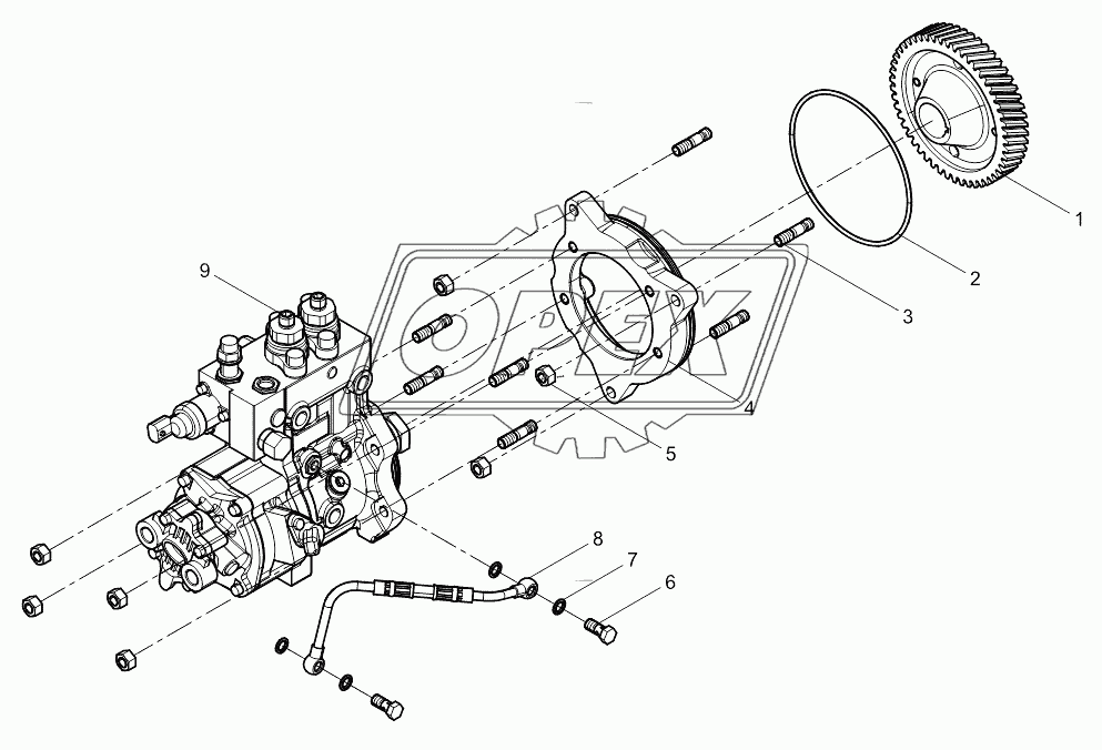 High pressure pump assembly