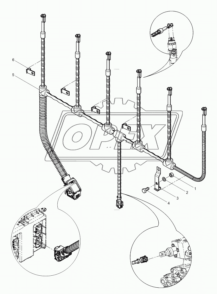 Electronic Control System Harness and Sensor Group 1