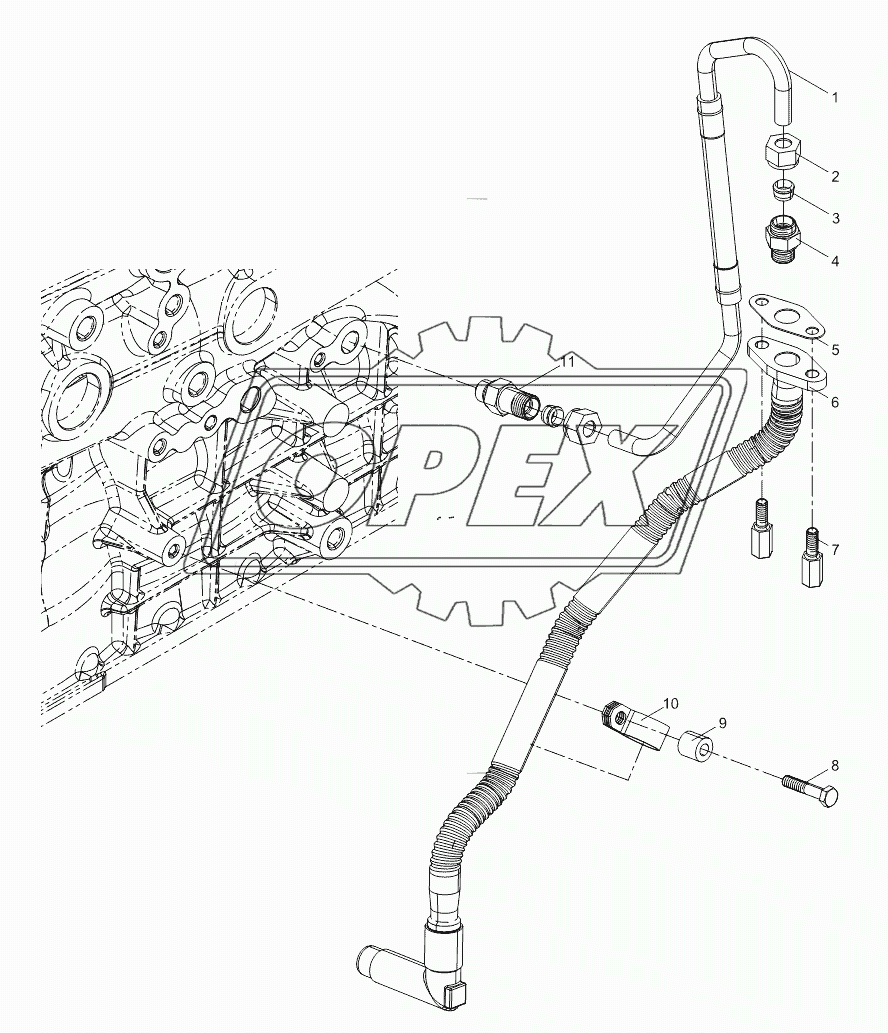 Turbocharger Oil pipe Group