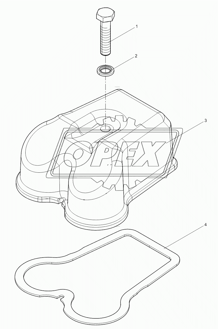 Cylinder head cover assembly