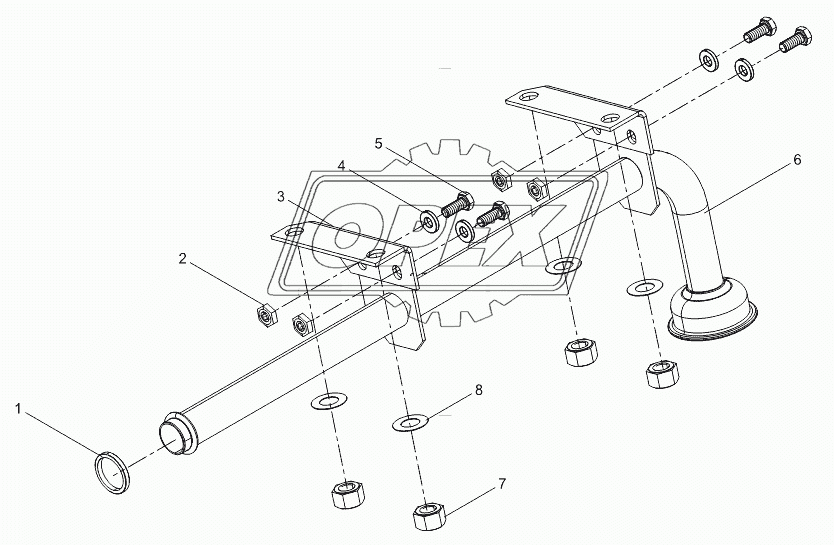 Oil inlet pipe assembly