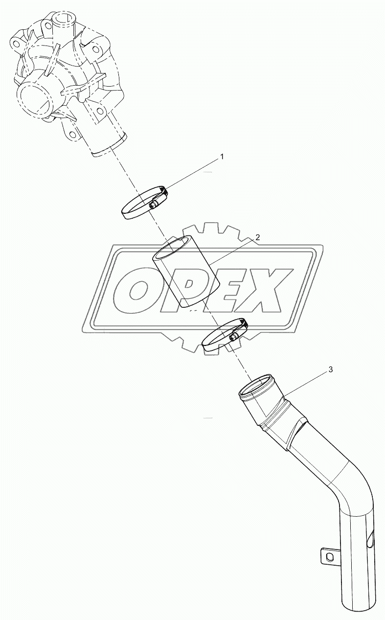 Water inlet joint pipe  assembly