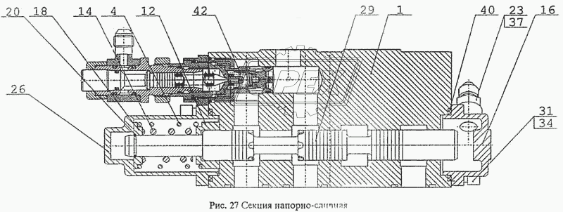 Секция напорно-сливная