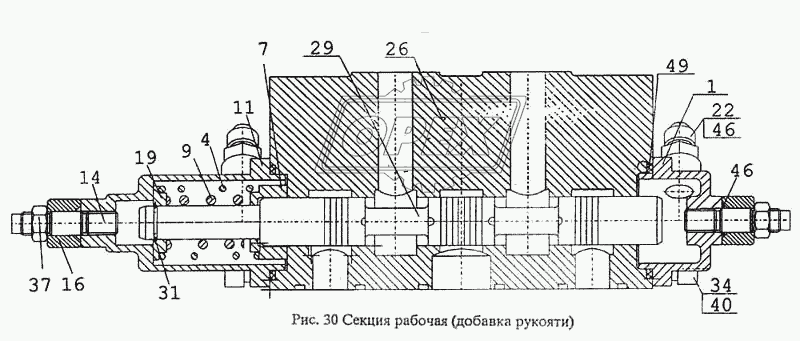 Секция рабочая (добавка рукоятки)