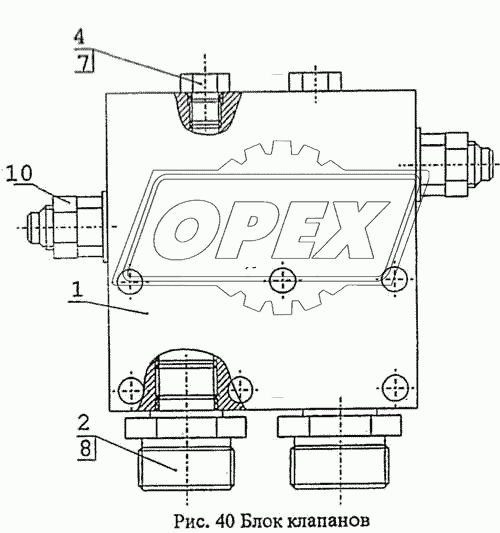 Блок клапанов