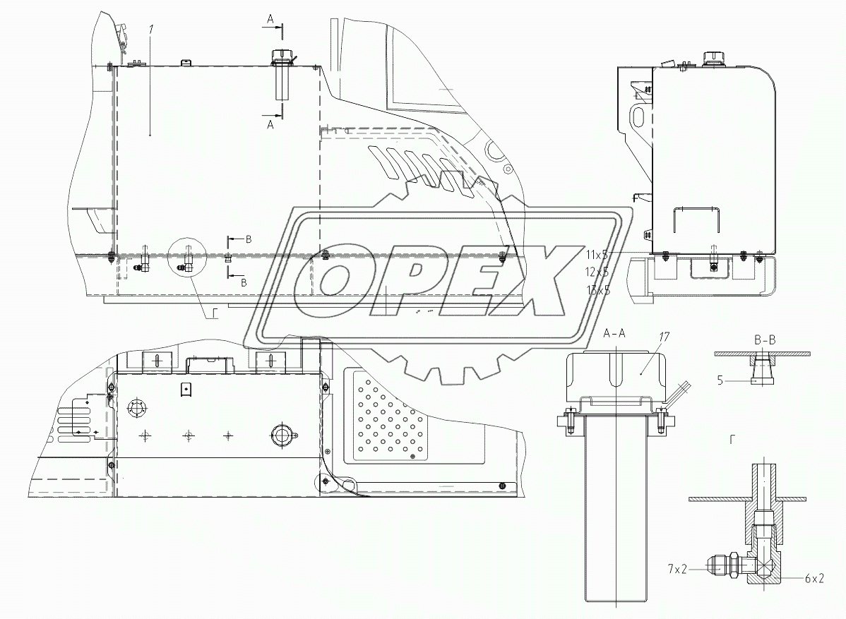 314920650000 00 Установка бака топливного