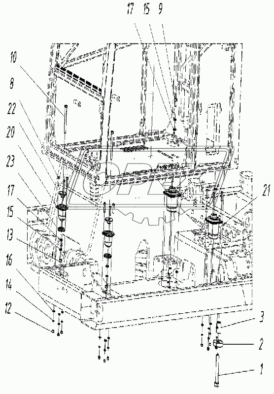 202180000000 00 Установка опор кабины