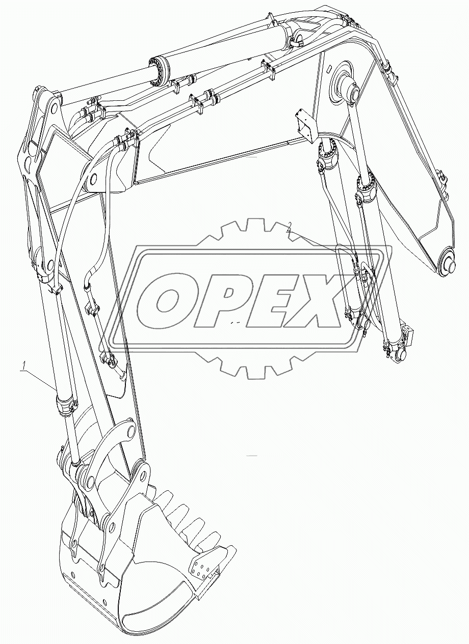 203ХХ0000000 ХХ Исполнения рабочего оборудования TX-210 1