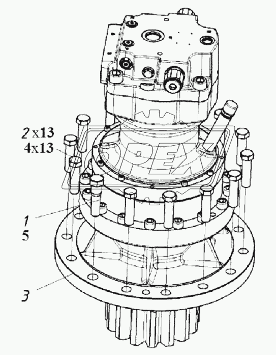 202070000000 ХХ Установка механизма поворота