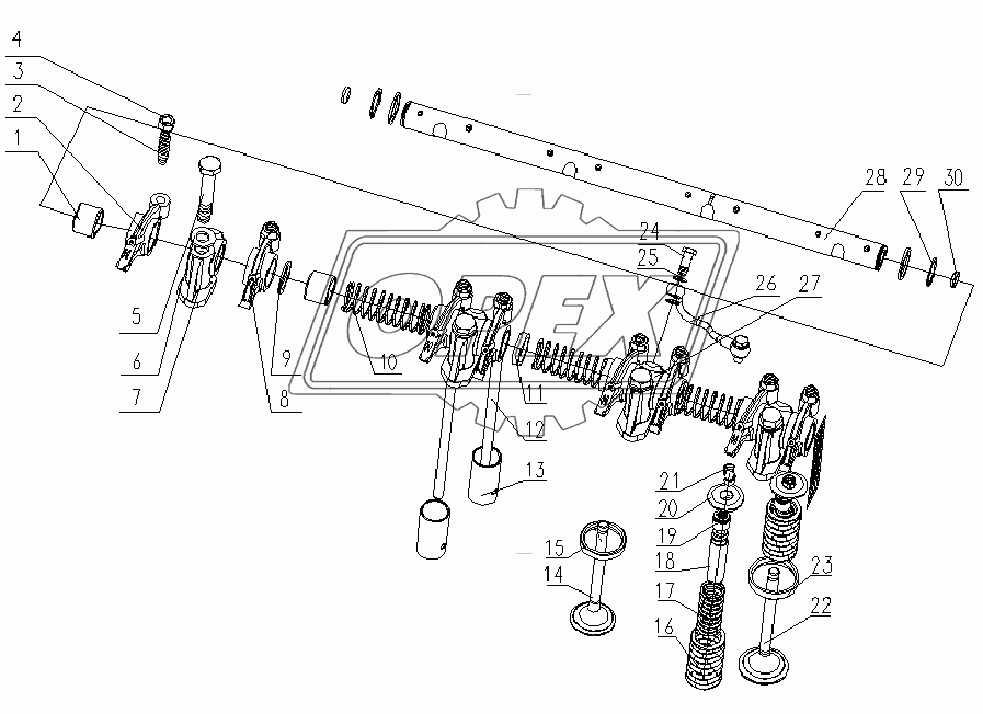 D30-1007000A Кулак клапана в сборе