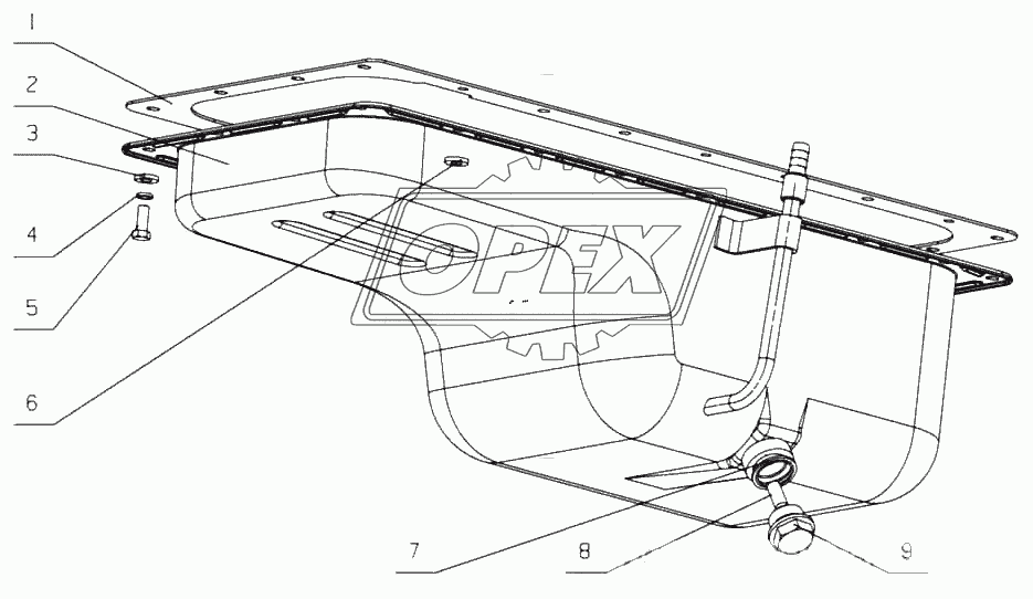 D0899-1009000/01 Масляный поддон в сборе