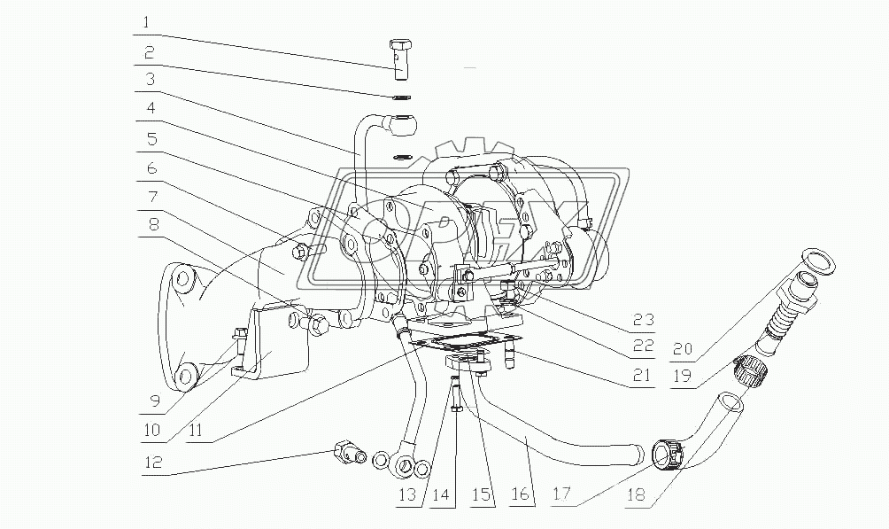 D22J1-1118000/02 Турбонагнетатель в сборе