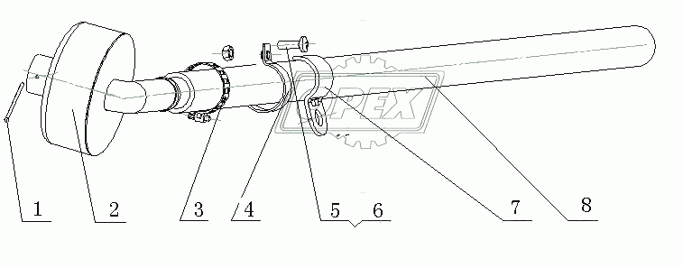 D0303-1014000 Вентиляционное устройство корпуса коленвала в сборе